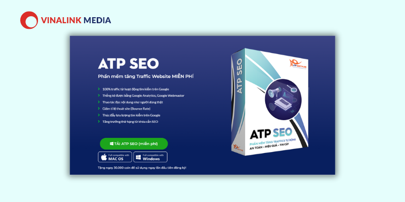 Phần mềm tăng traffic website Atp seo